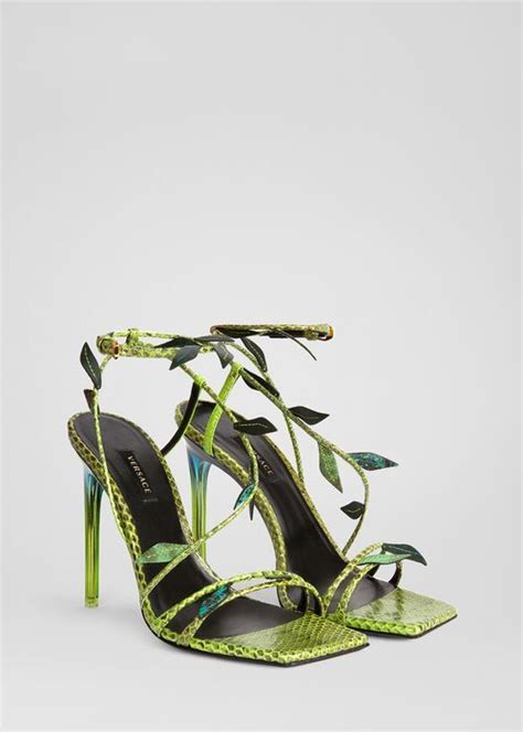 versace leaf heels|versace heels 2021.